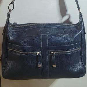 TOD'S BLUE LEATHER MV17 SHOULDER CROSSBODY BAG